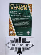 2023 NRL Elite trading card series Clutch Kings featuring South Sydney Rabbitohs player Cody Walker.