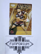 2023 NRL Elite trading card series Clutch Kings featuring Brisbane Broncos player Adam Reynolds.