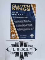 2023 NRL Elite trading card series Clutch Kings featuring Sydney City Roosters star Sam Walker.