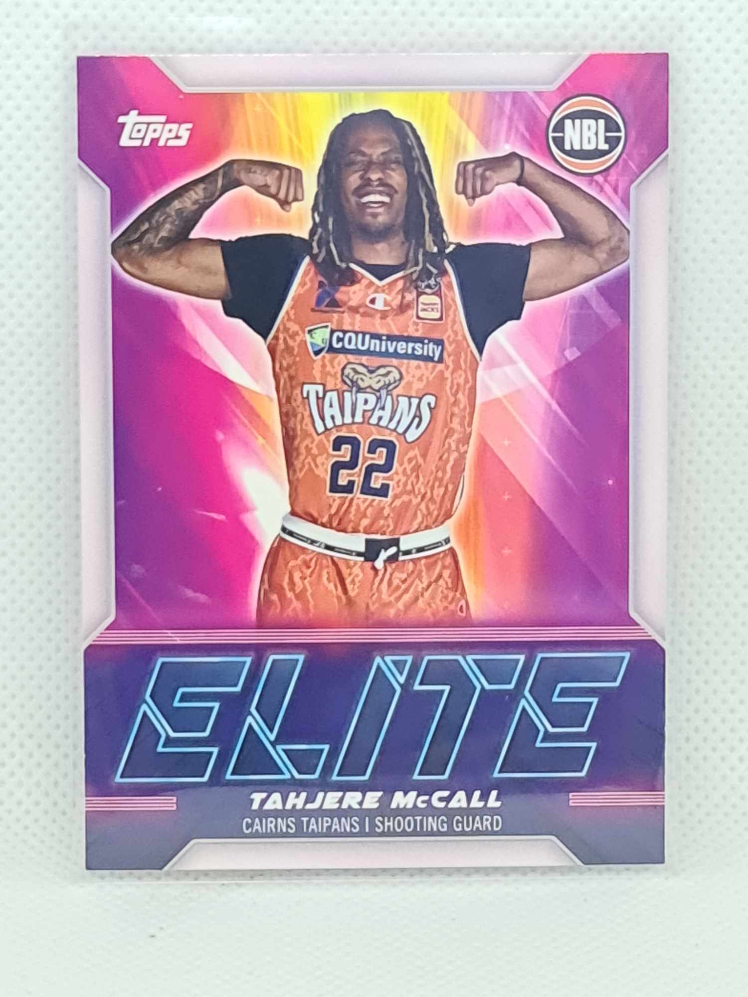 2022-23 Topps NBL - Elite Insert - #NE-3 - Tahjere McCall - Taipans