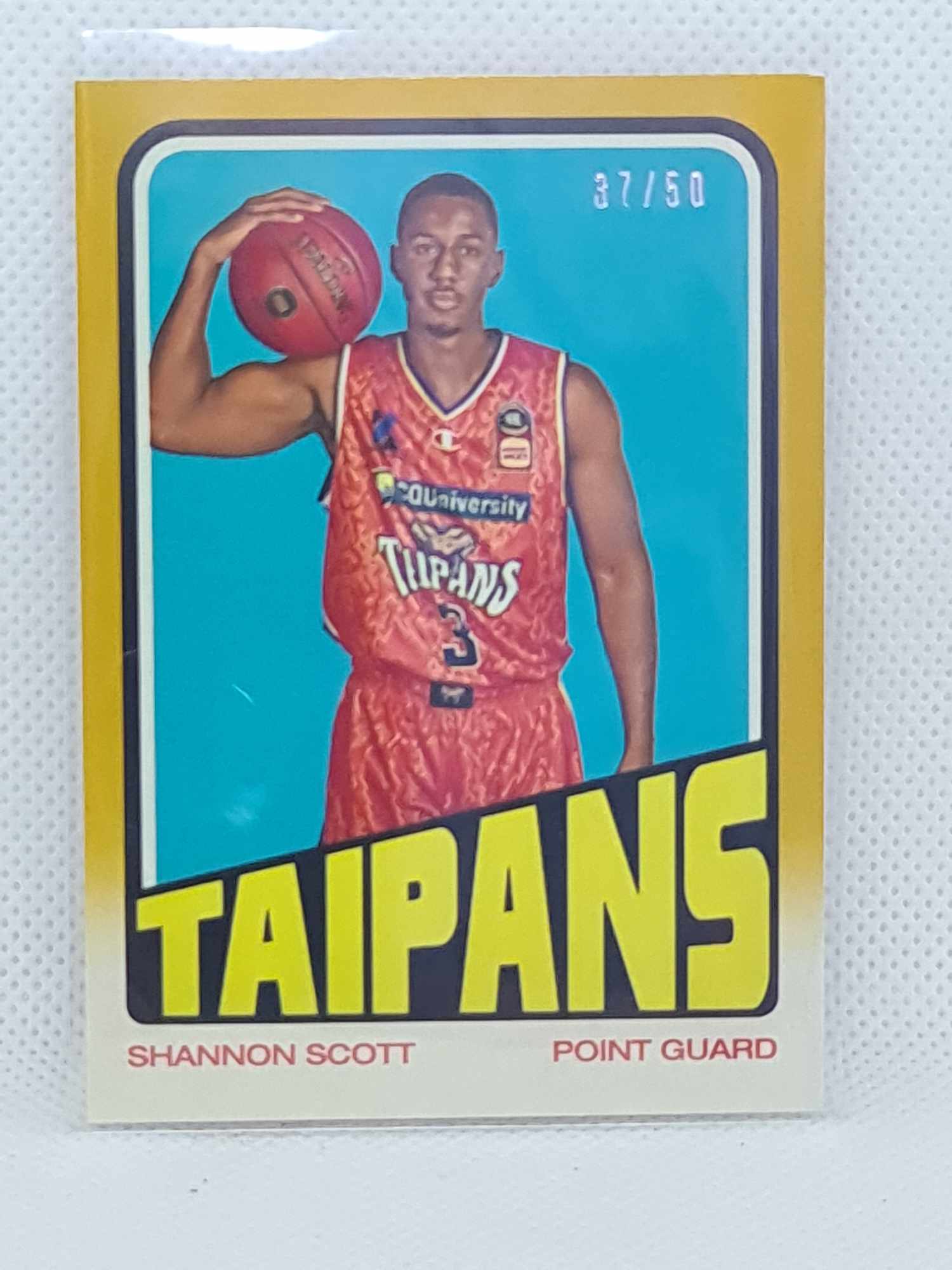 2022-23 Topps NBL - 1972 Topps Gold #72-5 - Shannon Scott 37/50 Taipans