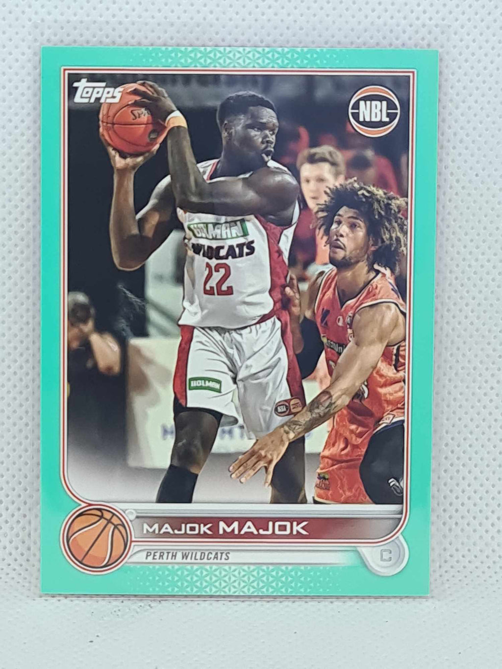 2022-23 Topps NBL - Aqua Parallel - #62 - Majok Majok - 173/199 Wildcats
