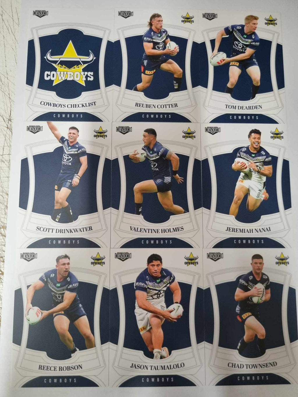 2023 NRL Elite - Base Team Set 9 Cards - Cowboys