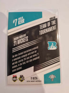 2023 Cricket Australia trading cards. 22/23 Team of the Tournament featuring Jess Jonaseen of the Heat.