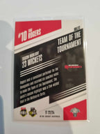 2023 Cricket Australia trading cards. 22/23 Team of the Tournament insert series featuring Tom Rogers of the Renegades.
