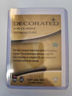 2023 Cricket Australia trading cards. Decorated Parallel insert series featuring Joe Clarke of the Stars #001/147.