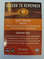 2023 Cricket Australia trading cards. 2022/23 Season to Remember insert series featuring Nick Hobson of the Scorchers.