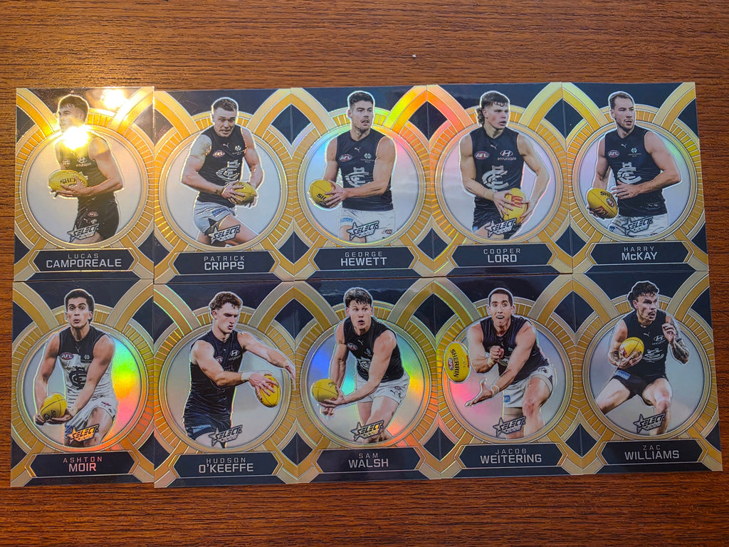2026 AFL Footy Stars Luminous Base Full Set (180 Cards)