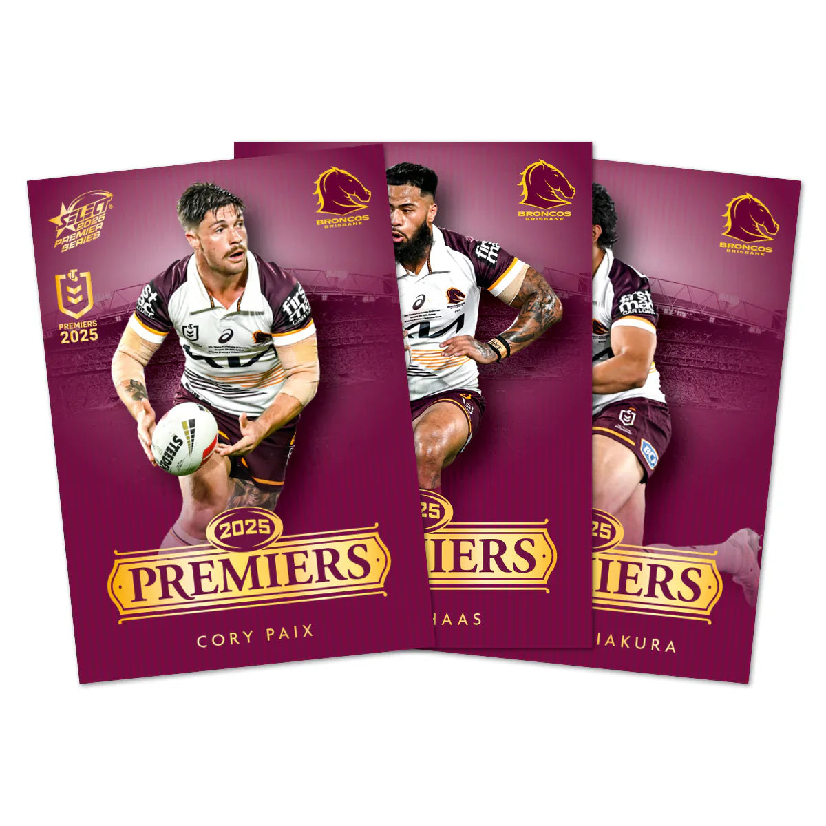 2025 Select NRL | Brisbane Broncos Premiers Set | 25 Cards