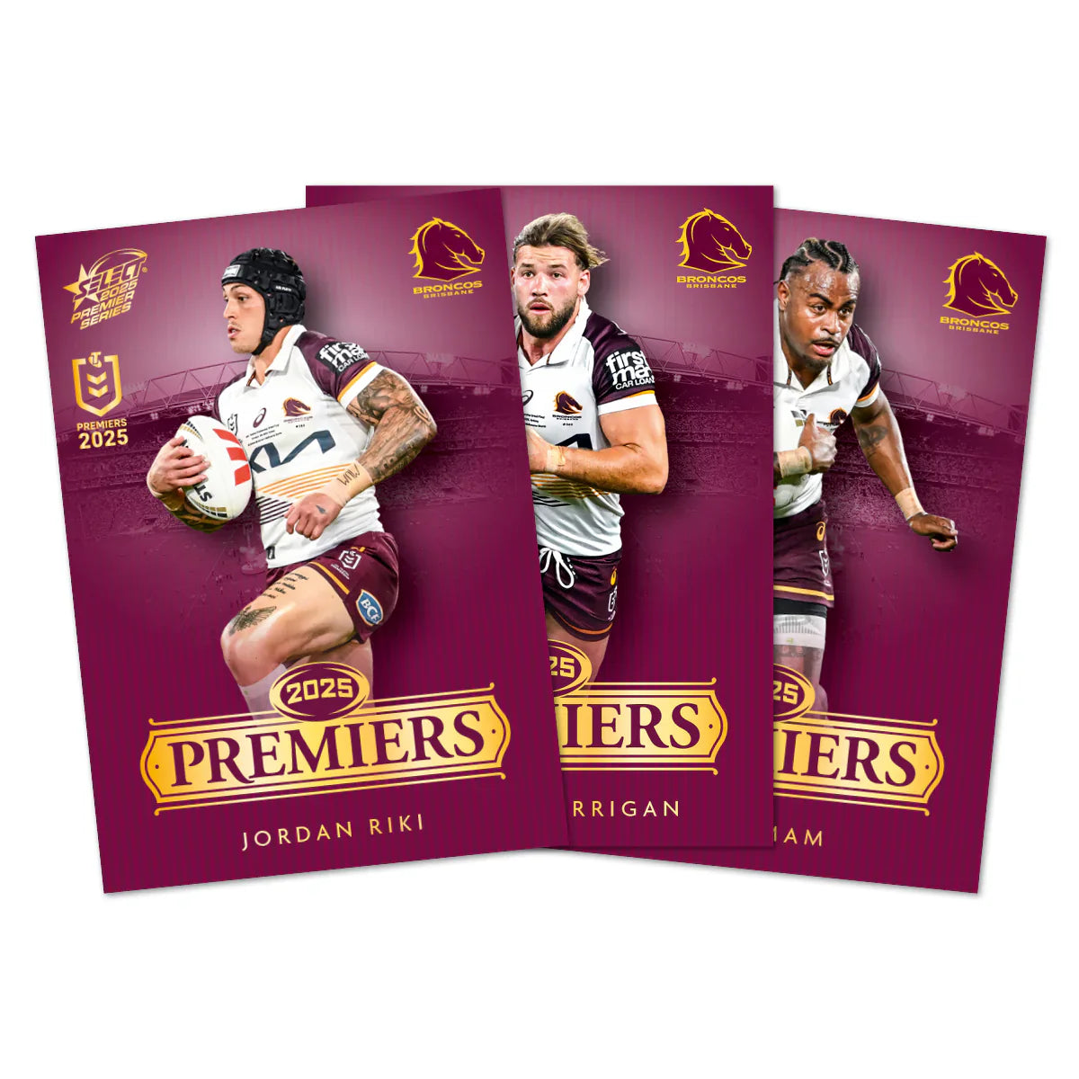 2025 Select NRL | Brisbane Broncos Premiers Set | 25 Cards