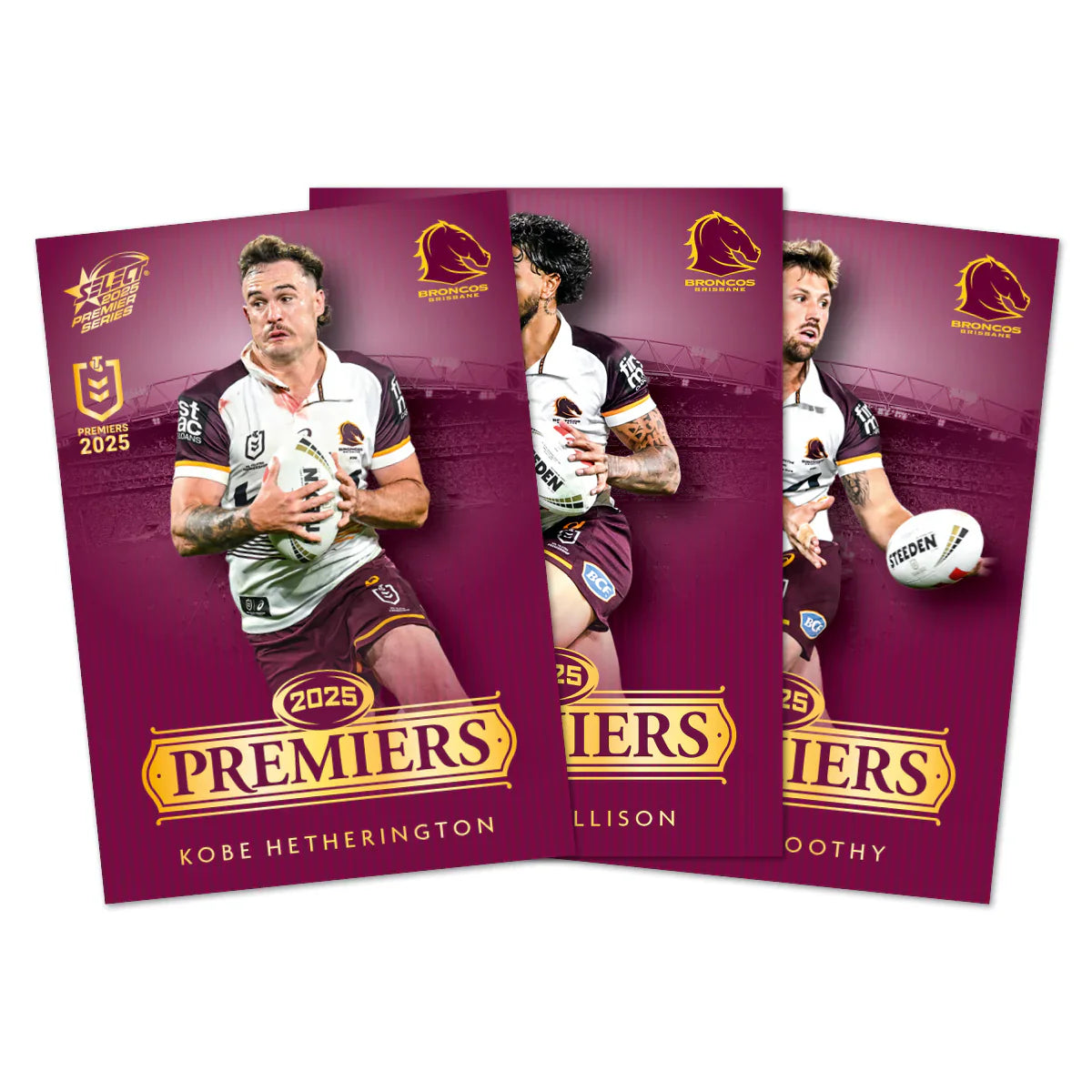 2025 Select NRL | Brisbane Broncos Premiers Set | 25 Cards