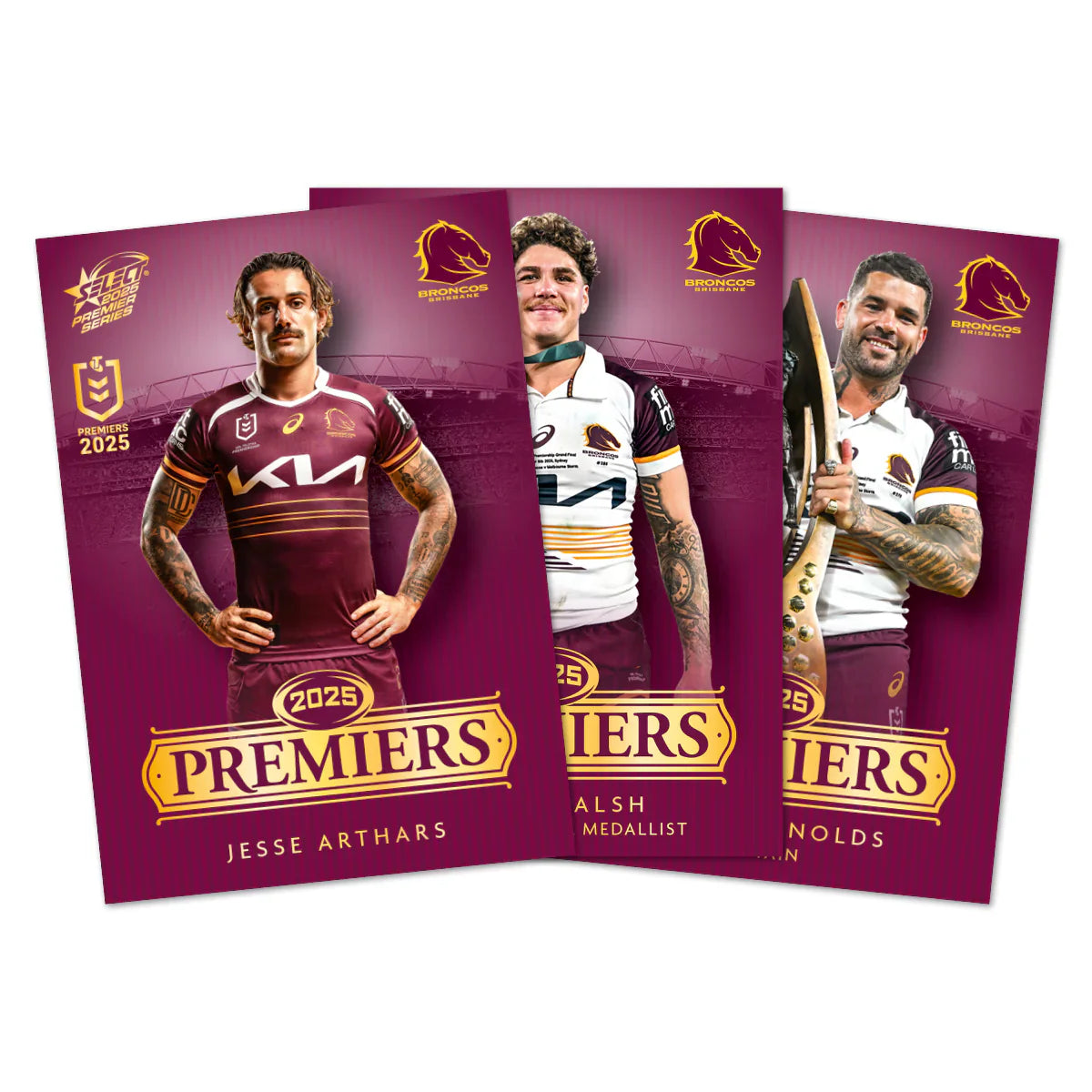 2025 Select NRL | Brisbane Broncos Premiers Set | 25 Cards