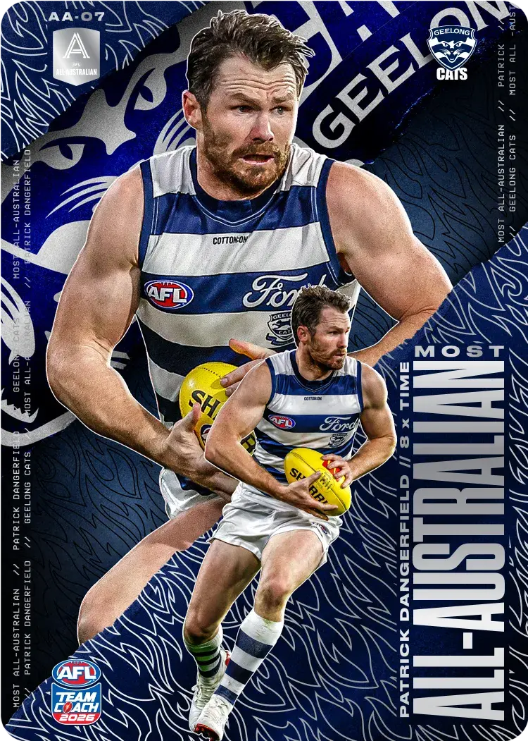 Teamcoach 2026 Most All-Australian Silver AA-07 Patrick Dangerfield - Geelong Cats