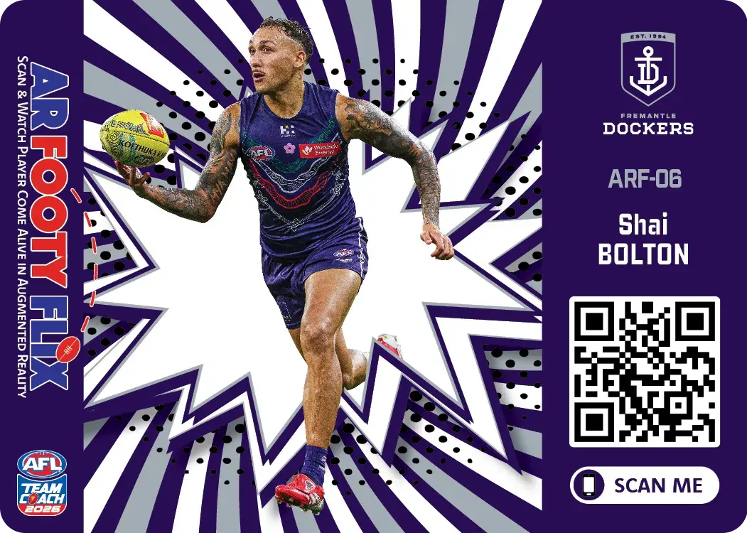 Teamcoach 2026 AR Footy Flix ARF-06 Shai Bolton - Fremantle Dockers