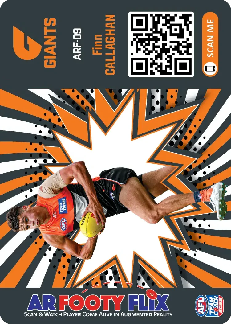 Teamcoach 2026 AR Footy Flix ARF-09 Finn Callaghan - GWS Giants