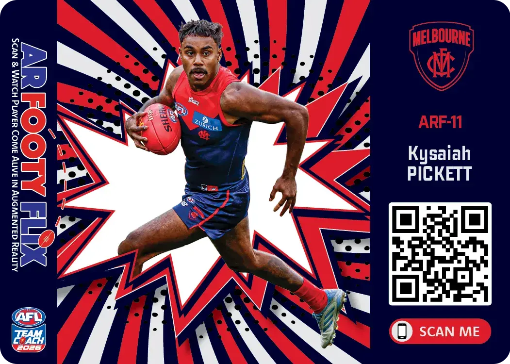 Teamcoach 2026 AR Footy Flix ARF-11 Kysaiah Pickett - Melbourne Demons