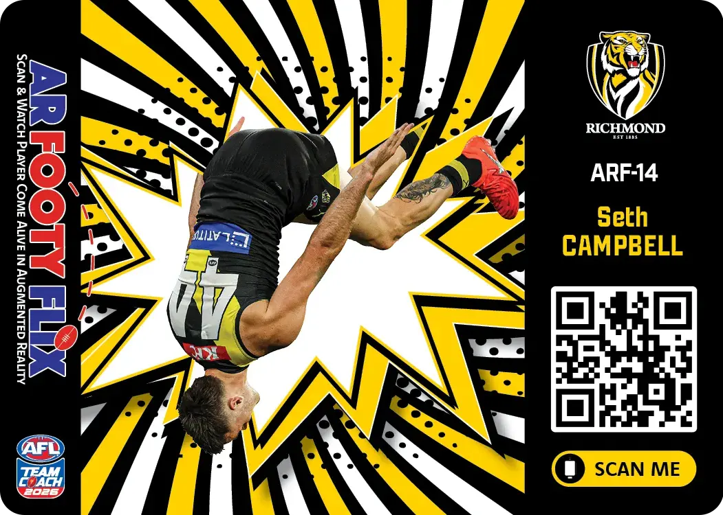 Teamcoach 2026 AR Footy Flix ARF-14 Seth Campbell - Richmond Tigers