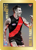 Teamcoach 2026 Best & Fairest Gold BF-05 Zach Merrett - Essendon Bombers