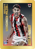 Teamcoach 2026 Best & Fairest Gold BF-15 Nasiah Wanganeen-Milera - St Kilda Saints