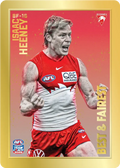 Teamcoach 2026 Best & Fairest Gold BF-16 Isaac Heeney - Sydney Swans