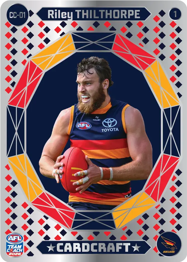 Teamcoach 2026 Card Craft CC-01 Riley Thilthorpe #1 - Adelaide Crows