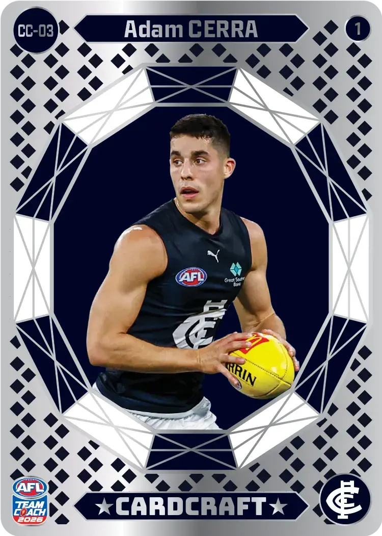 Teamcoach 2026 Card Craft CC-03 Adam Cerra #1 - Carlton Blues