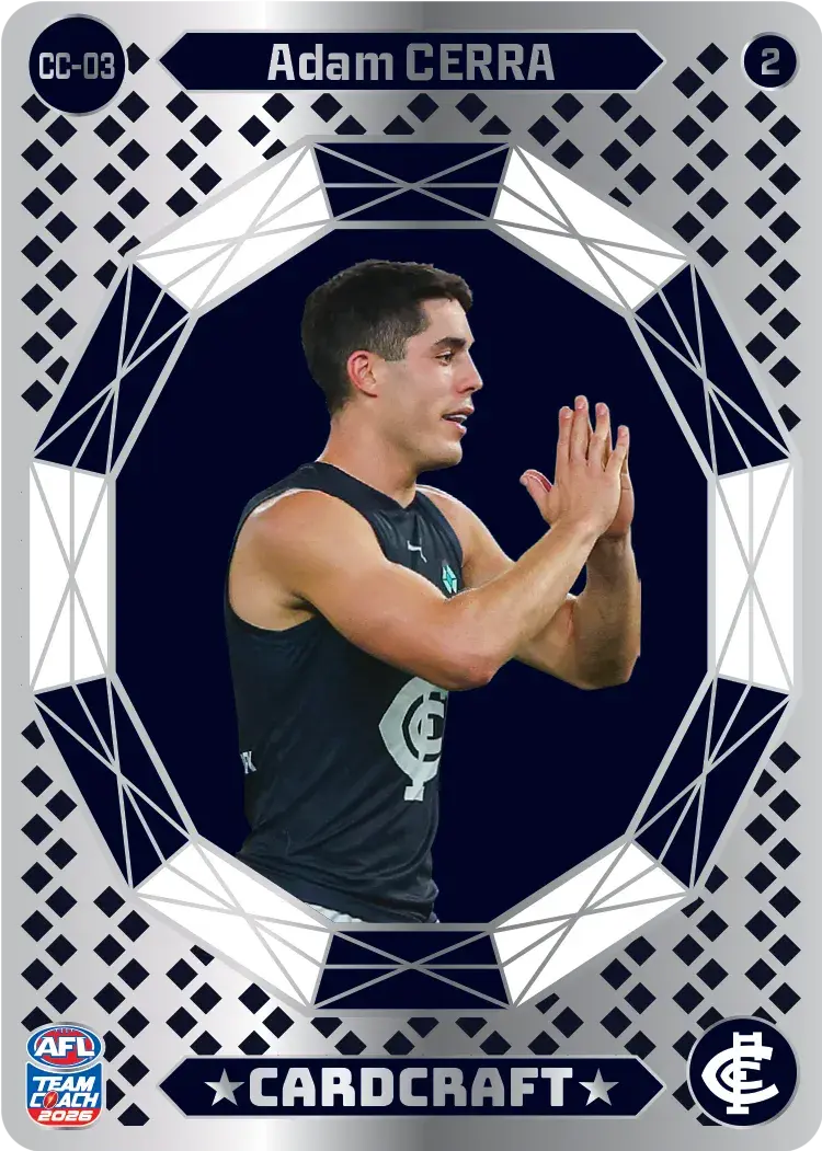 Teamcoach 2026 Card Craft CC-03 Adam Cerra #2 - Carlton Blues