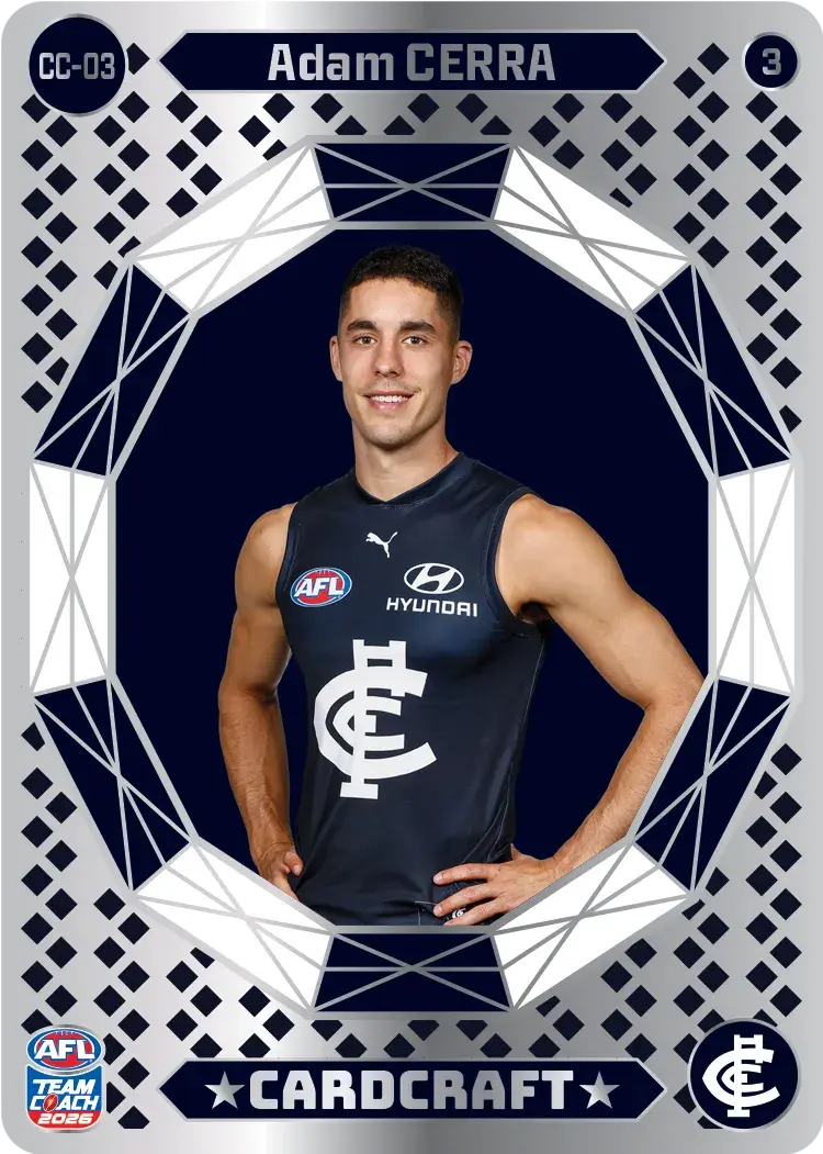 Teamcoach 2026 Card Craft CC-03 Adam Cerra #3 - Carlton Blues