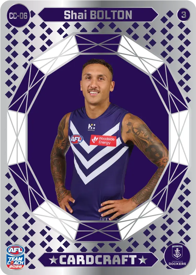 Teamcoach 2026 Card Craft CC-06 Shai Bolton #3 - Fremantle Dockers