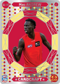 Teamcoach 2026 Card Craft CC-08 Mac Andrew #2 - Gold Coast Suns