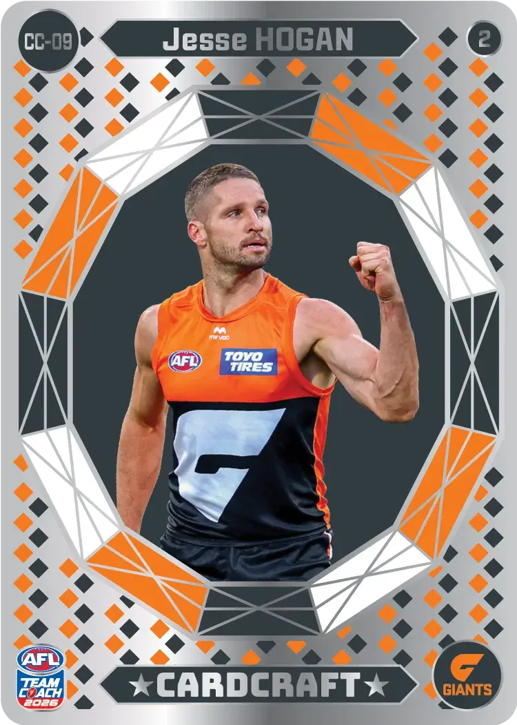 Teamcoach 2026 Card Craft CC-09 Jesse Hogan #2 - GWS Giants