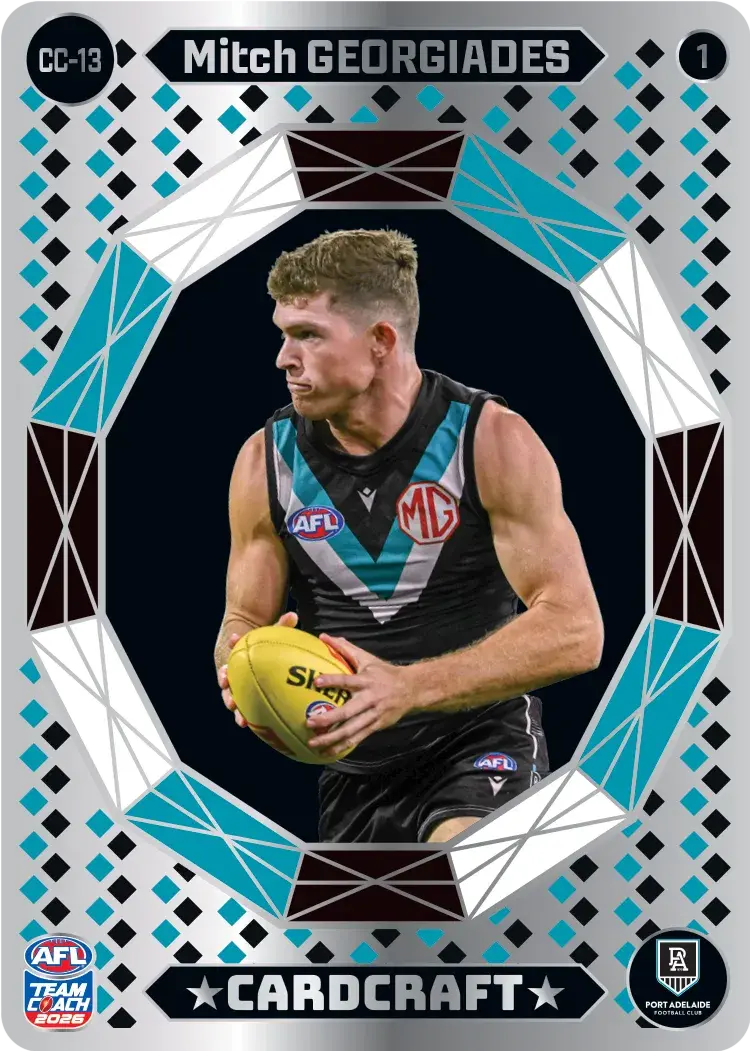 Teamcoach 2026 Card Craft CC-13 Mitch Georgiades #1 - Port Adelaide Power