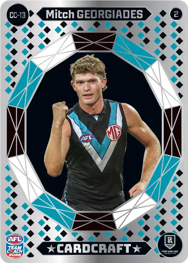 Teamcoach 2026 Card Craft CC-13 Mitch Georgiades #2 - Port Adelaide Power