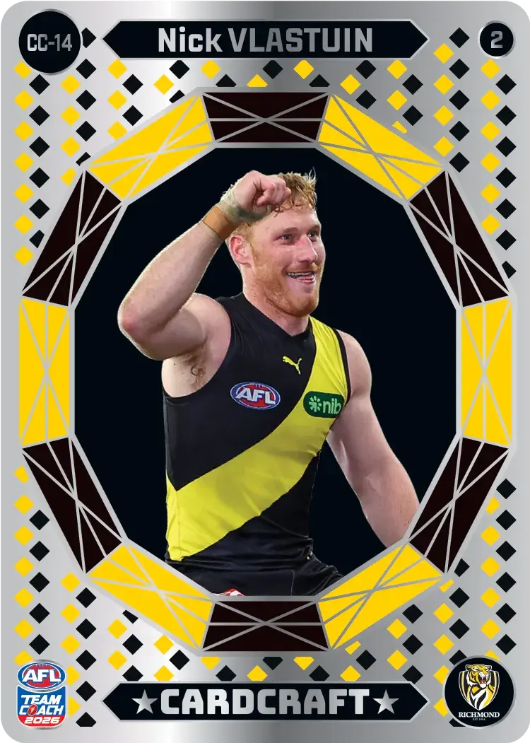 Teamcoach 2026 Card Craft CC-14 Nick Vlastuin #2 - Richmond Tigers