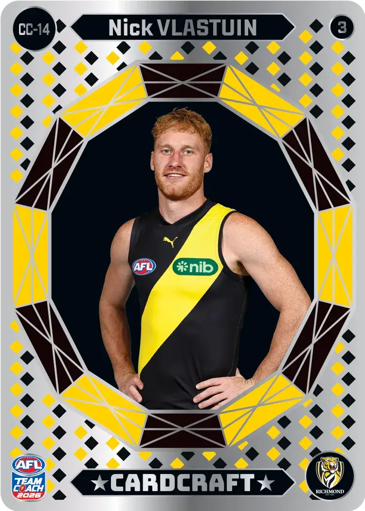 Teamcoach 2026 Card Craft CC-14 Nick Vlastuin #3 - Richmond Tigers