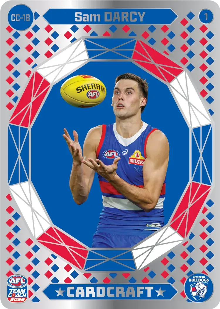 Teamcoach 2026 Card Craft CC-18 Sam Darcy #1 - Western Bulldogs