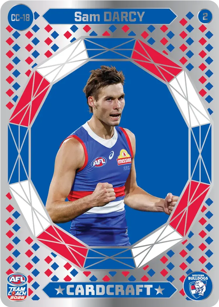 Teamcoach 2026 Card Craft CC-18 Sam Darcy #2 - Western Bulldogs