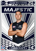 Teamcoach 2026 Card Craft Majestic CCM-03 Jacob Weitering #3 - Carlton Blues
