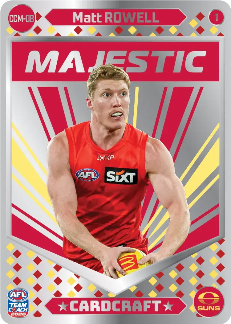 Teamcoach 2026 Card Craft Majestic CCM-09 Lachie Whitfield #1 - GWS Giants