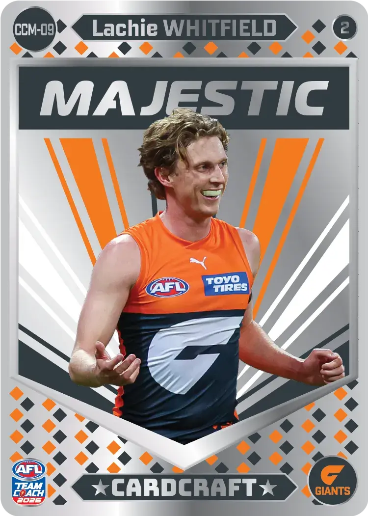 Teamcoach 2026 Card Craft Majestic CCM-08 Matt Rowell #2 - Gold Coast Suns