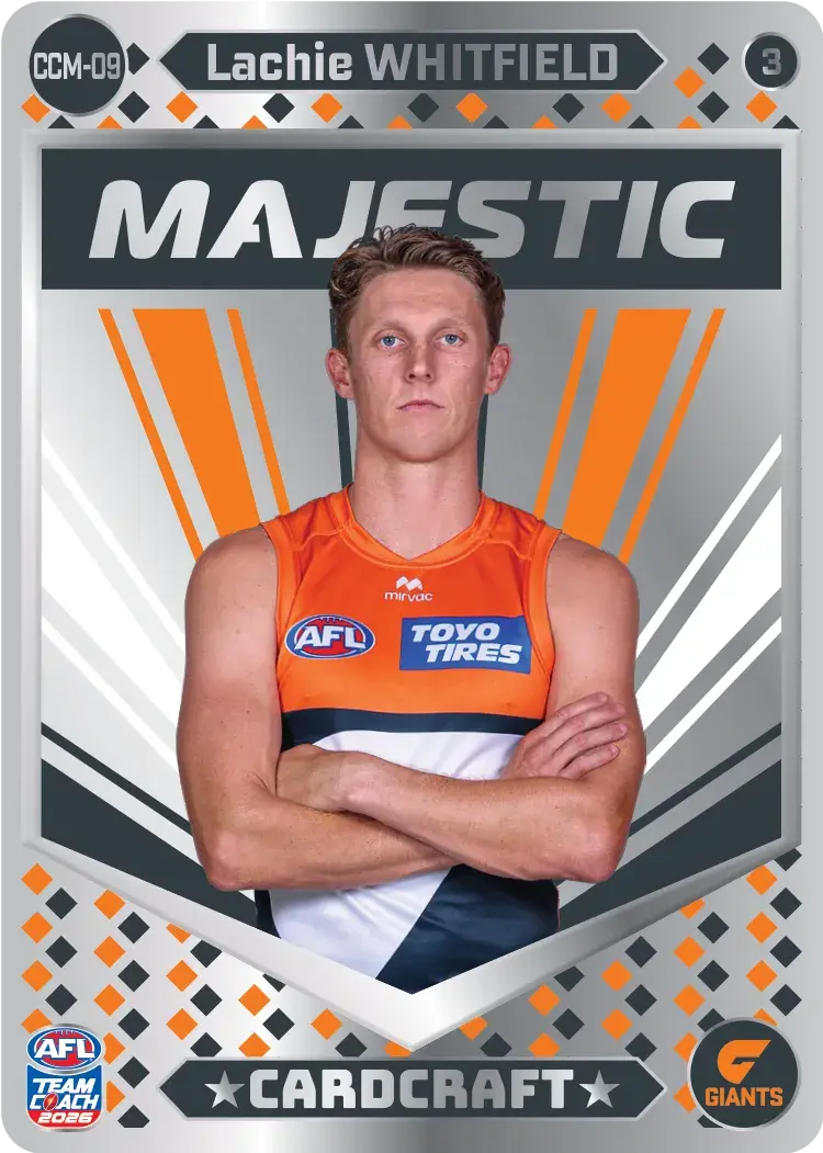 Teamcoach 2026 Card Craft Majestic CCM-08 Matt Rowell #3 - Gold Coast Suns