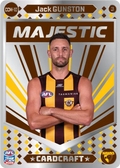Teamcoach 2026 Card Craft Majestic CCM-10 Jack Gunston #3 - Hawthorn Hawks