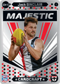 Teamcoach 2026 Card Craft Majestic CCM-15 Jack Sinclair #1 - St Kilda Saints