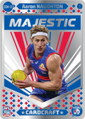 Teamcoach 2026 Card Craft Majestic CCM-18 Aaron Naughton #1 - Western Bulldogs
