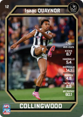 Teamcoach 2026 Base Common Card #12 Isaac Quaynor - Collingwood