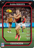 Teamcoach 2026 Base Common Card #15 Archie Roberts - Essendon