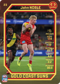 Teamcoach 2026 Base Common Card #23 John Noble - Gold Coast Suns