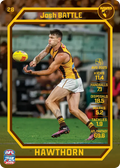 Teamcoach 2026 Base Common Card #28 Josh Battle - Hawthorn