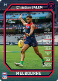 Teamcoach 2026 Base Common Card #34 Christian Salem - Melbourne