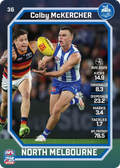 Teamcoach 2026 Base Common Card #36 Colby McKercher - North Melbourne